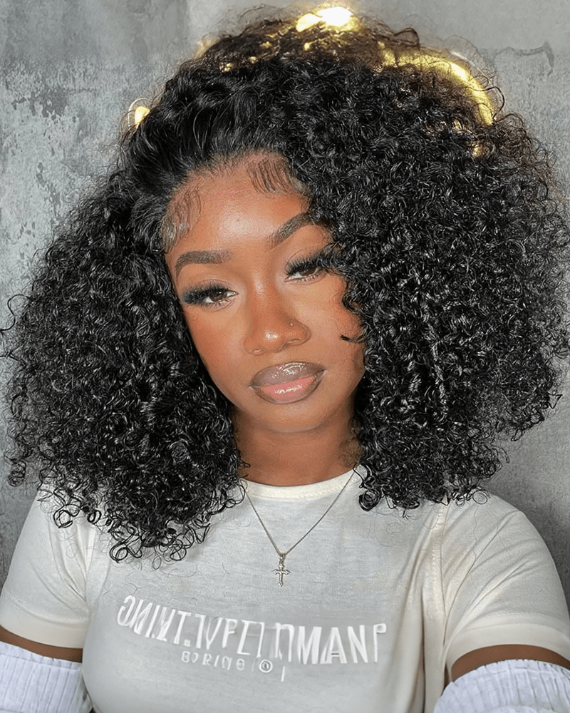 Pre Styled Curly Short Bob_model