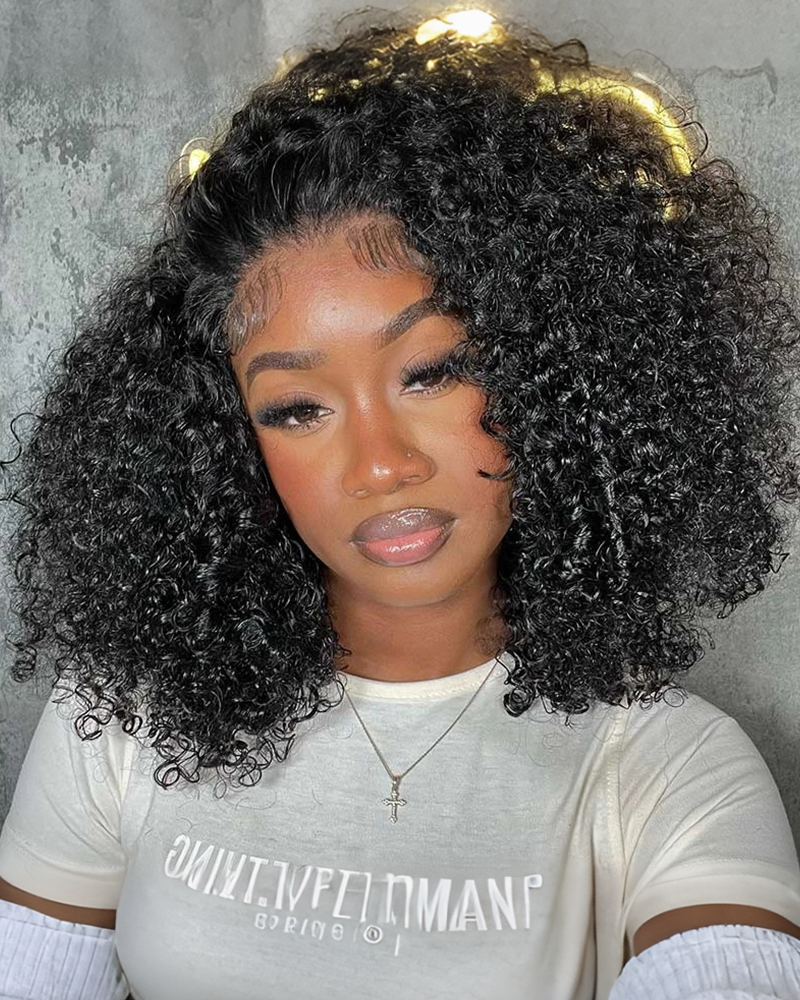 Pre Styled Curly Short Bob_model