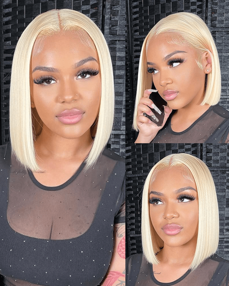 613 Blonde Bob Wig_model