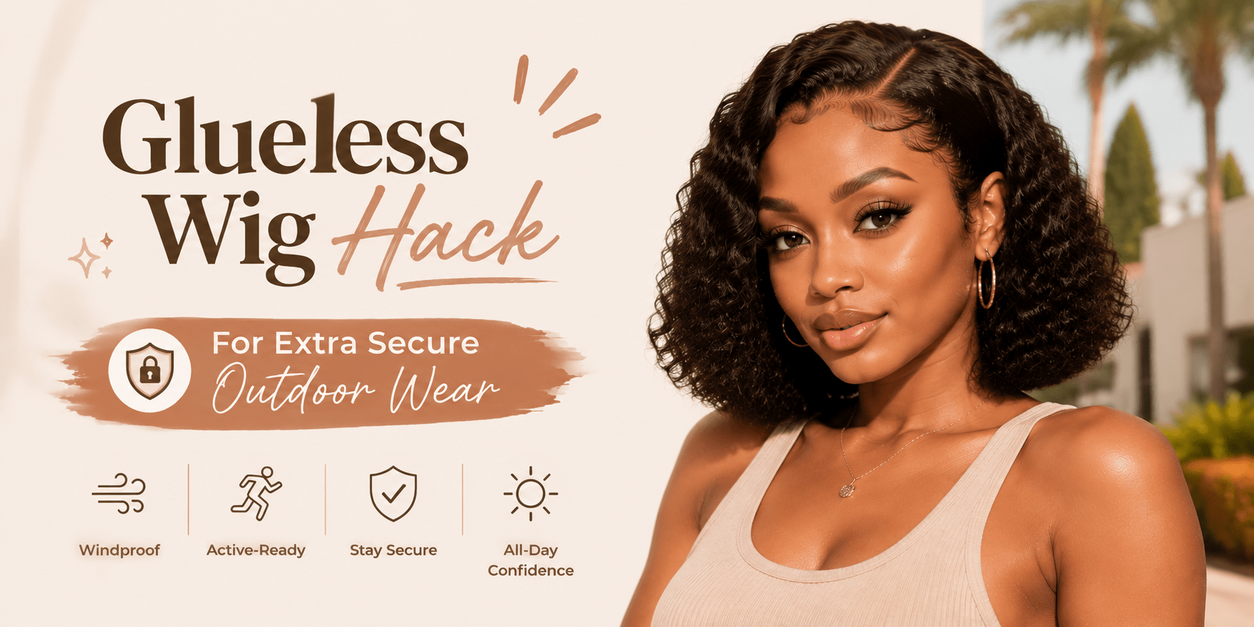 Glueless Wig Hack For Extra Secure Outdoor Wear