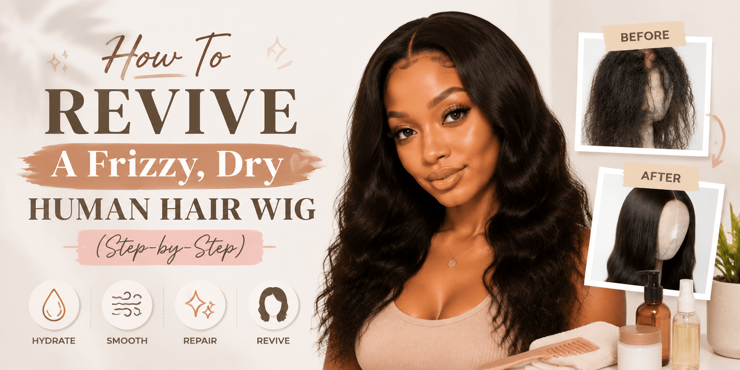 How To Revive A Frizzy, Dry Human Hair Wig (Step-by-Step)