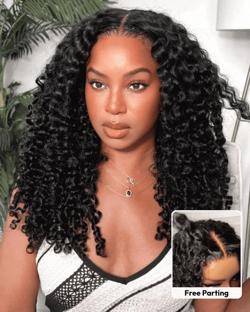 Burmese Curly 13x6 HD Lace Full Front Wig Pre-Everything Human Hair Free Part Wig