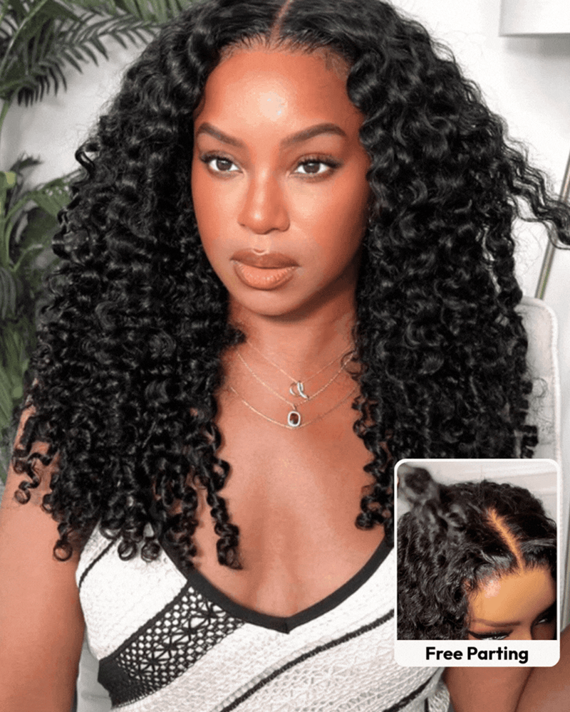 Burmese Curly 13x6 HD Lace Full Front Wig Pre-Everything Human Hair Free Part Wig