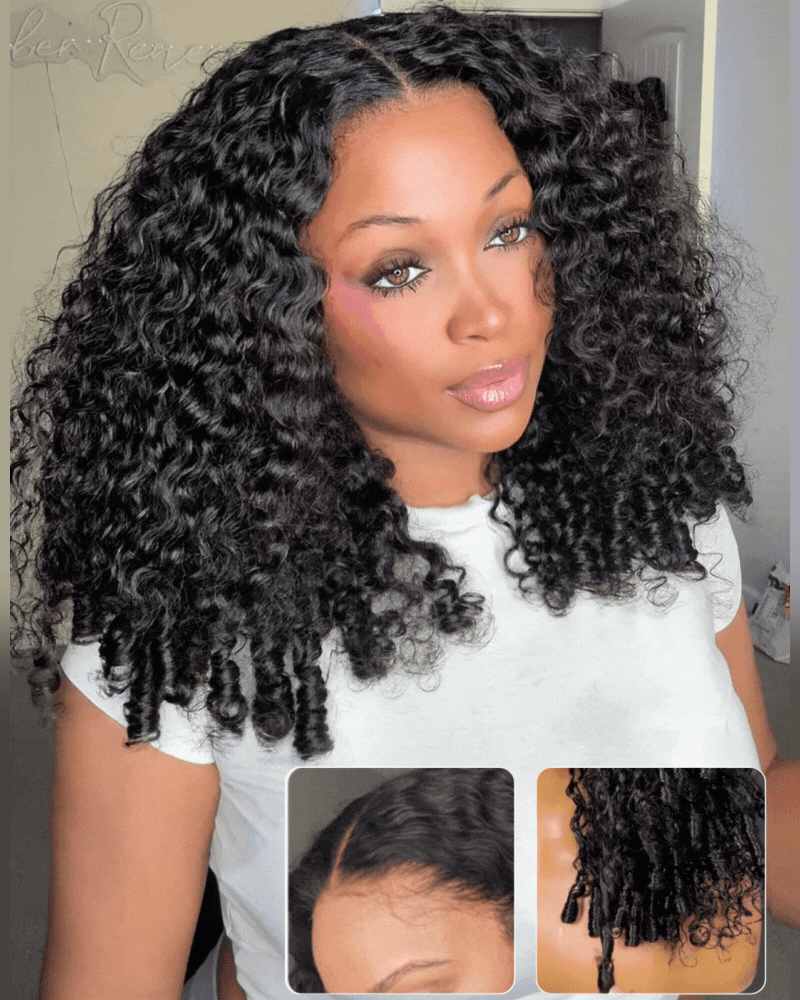 Burmese Curly 7x6 Glueless Lace Wig Pre-Everything Human Hair Free Part Wig Natural Hairline