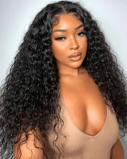 Water Wave 13x4 Lace Front Wig Pre-Everything Human Hair Free Part Wig