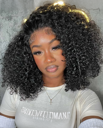 Pre Styled Curly Short Bob_model