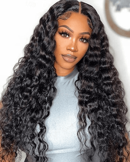 Deep Wave 7x6 Glueless Lace Wig Pre-Everything Human Hair Free Part Wig