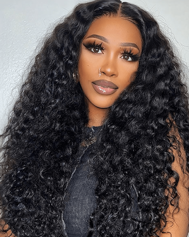 250% Density Deep Wave Lace Wig Pre-Everything Human Hair Deep Parting Free Part Wig