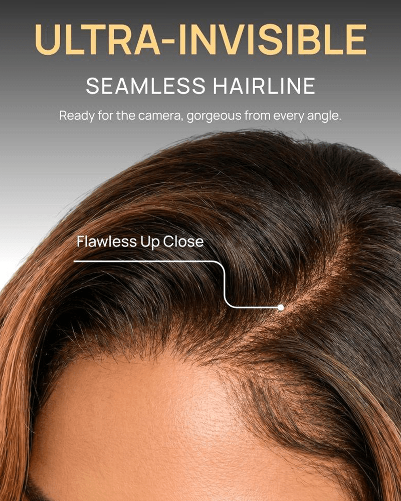 1B30 Ombre Brown Loose Wave Bob_detail