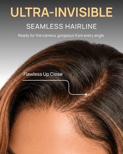 1B30 Ombre Brown Loose Wave Bob_detail
