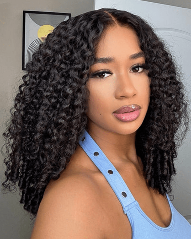 Burmese Curly 7x6 Glueless Lace Wig Pre-Everything Human Hair Free Part Wig Natural Hairline