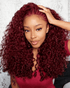 99J Burgundy Color Burmese Curly
