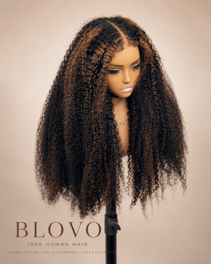 Highlgiht Blonde Curly Wig_product