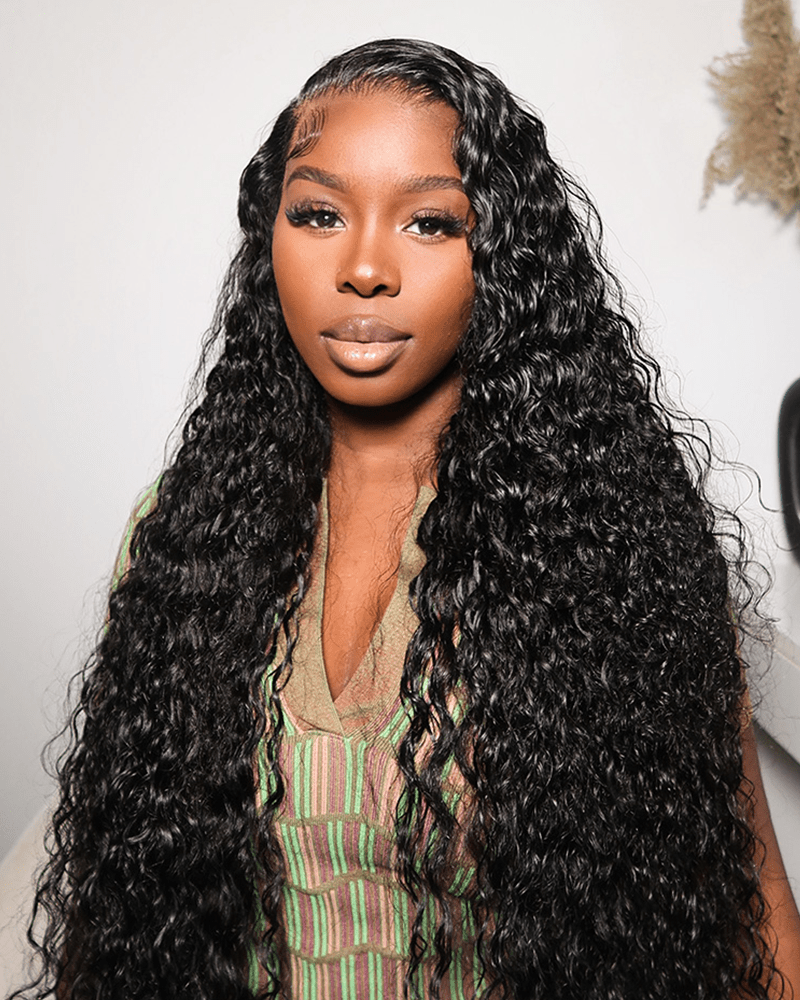 Curly 250% Density Lace Wig Pre-Everything Human Hair Free Part Wig Deep Parting Invisible Hairline