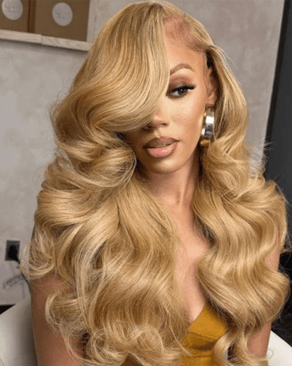 Honey Blonde Color 7x6/13x6 Body Wave Deep Parting Colored Lace Wig Human Hair