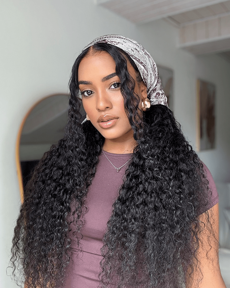 Water Wave 13x6 HD Lace Full Front Wig Pre-Everything Human Hair Free Part Wig