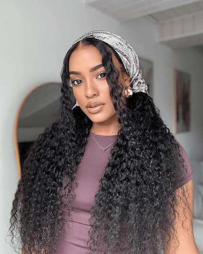 Water Wave 13x6 HD Lace Full Front Wig Pre-Everything Human Hair Free Part Wig