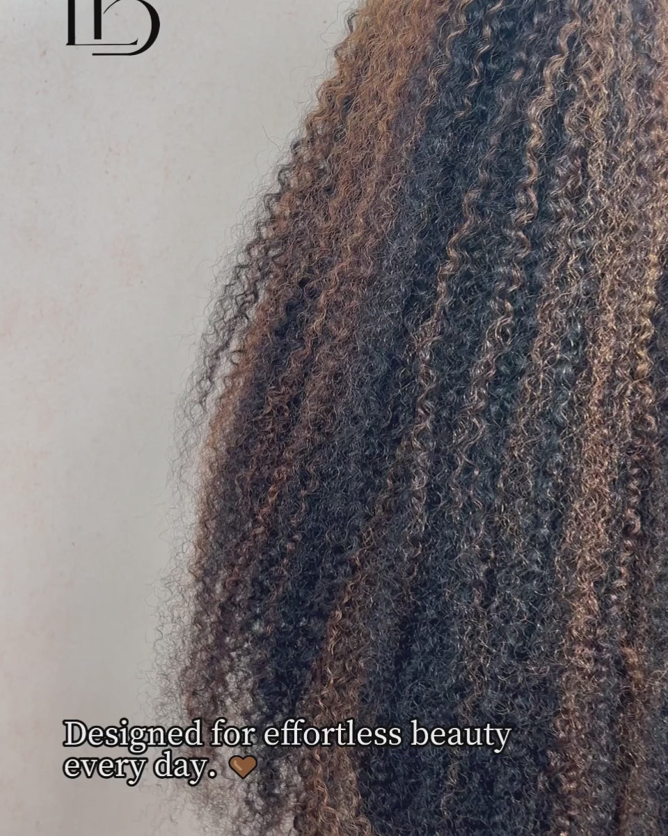 Highlgiht Blonde Curly Wig_video